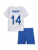 Ranska Adrien Rabiot #14 Vieraspaita Lasten MM-kisat 2022 Lyhythihainen (+ shortsit)